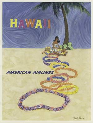 American Airlines Hawaii Poster